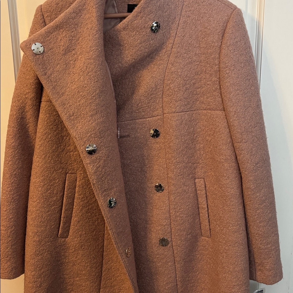 NWT Kenneth Cole Pink Wool Blend Coat - Picture 4 of 11